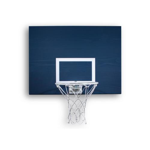 Wood Indoor Basketball Hoop Set - Blue/White