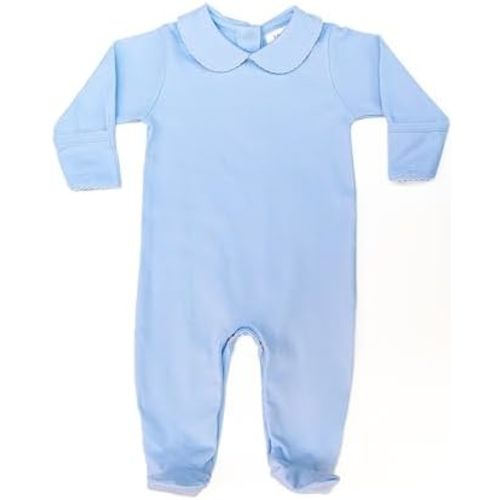 Footie with Collar Made From 100% Pima Cotton