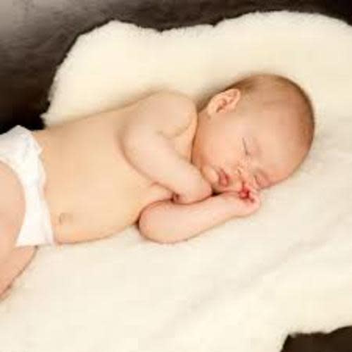 Ecowool Baby Sheepskin Rug - Warm Honey