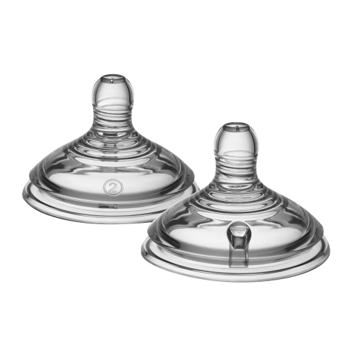 Tommee Tippee Natural Start Baby Bottle Nipples, Medium Flow, Pack of 2