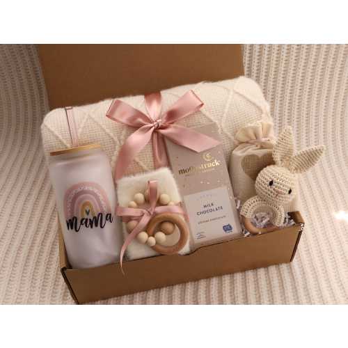 New Mom Gift Box for Baby Shower Gift, Mom To Be Gift, Postpartum Gift, Pregnancy Gift, Mommy Gift Basket, Pregnancy Gift Set, Baby Gift Set