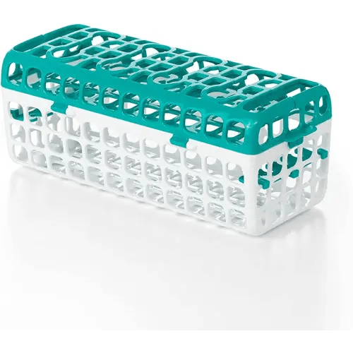 OXO Tot Dishwasher Basket for Bottle Parts & Accessories, Teal, 1 Count (Pack of 1)