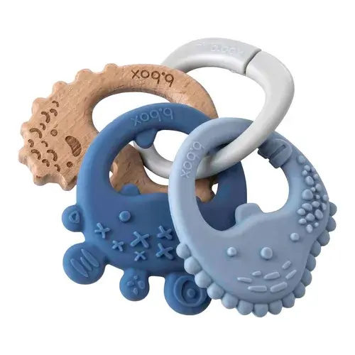 B.Box Trio Teether Lullaby Blue | Baby Bunting AU