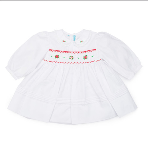 Long Sleeve Smocked Holiday Dress I Feltman Brothers