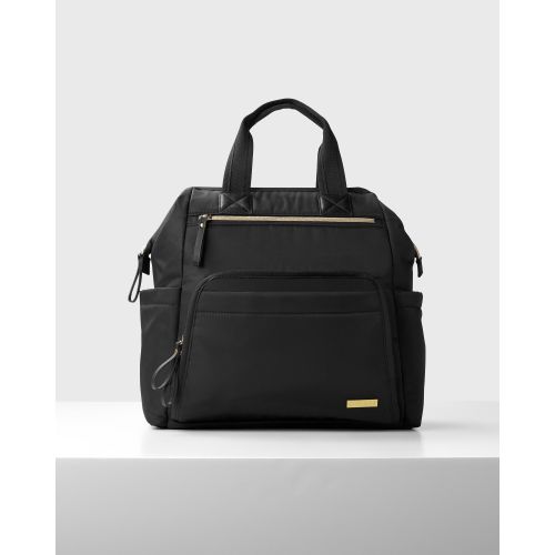 Black Mainframe Wide Open Backpack Diaper Bag | skiphop.com