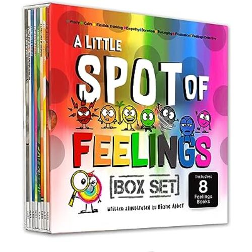 A Little SPOT of Feelings 8 Book Box Set (Book 25-32: Empathy, Frustration, Calm, Belonging, Worry, Boredom, Flexible Thinking, & Feelings Detective)