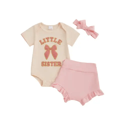 little sister newborn outfit baby girls summer outfits - Temu