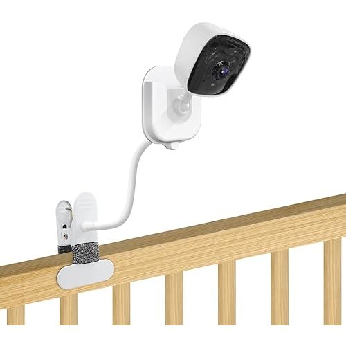 2 Pack Baby Monitor Mount for Tapo Indoor Security Camera C100/C101/C110/C111 Flexible Long Gooseneck Arm, Baby Camera Holder Stand No Drilling Easy Installation (The camera monitor is not included)