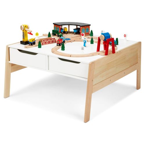 Melissa & Doug Kids Furniture Wooden Art & Activity Table with Bins