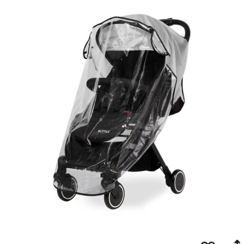 Clear Stroller Rain Cover, Universal Travel Weather Shield Breathable Baby Stroller Rain Cover for Windproof, Waterproof, Protect from Sun Dust Snow