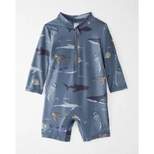 Baby Recycled Long Sleeve Rashguard Swimsuit - Little Planet | Carter's