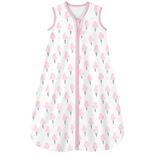 Yoofoss Baby Sleep Sack 6-12 Months Wearable Blanket for Babies 100% Cotton TOG 0.5 Toddler Sleeping Sack, Ice Cream(Medium)