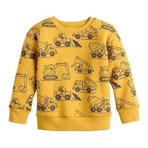 Baby & Toddler Boy Jumping Beans® Graphic Fleece Crewneck Sweatshirt