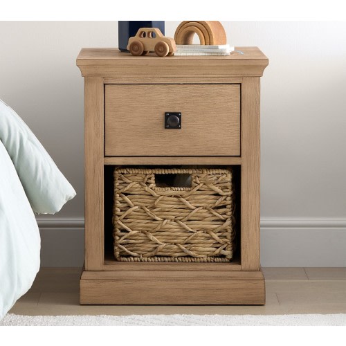 Charlie Nightstand with Charging Station and Nightlight (19")