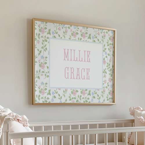 Personalized Name Print For Nursery Wall Art Name Sign For Nursery Name Print Custom Monogram Baby Name Sign Girl Nursery Name Gifts Newborn