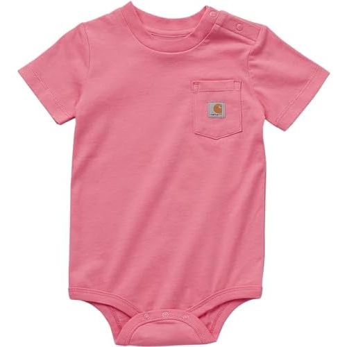Carhartt Unisex Baby Short-Sleeve Bodysuit Pocket T-Shirt Onesie