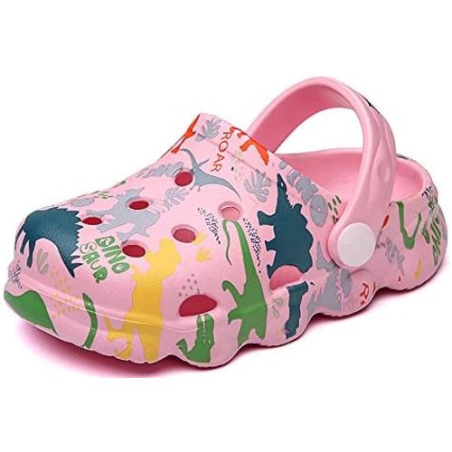 INMINPIN Kids Cute Clogs Cartoon Garden Shoes Boys Girls Slides Slippers Indoor Outdoor Children Water Shower Beach Pool Sandals