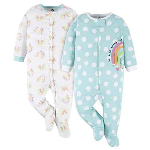 Gerber Baby Girls' 2-Pack Sleep 'N Play