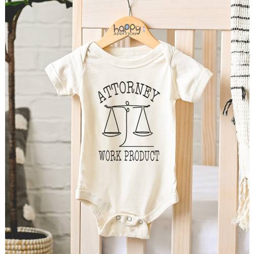 Attorney Work Product Baby Onesie®, Cute Baby Shower Gift, Lawyer, Legal Onesie®, Paralegal Onesie®, Attorney Baby Bodysuit, Gender Neutral