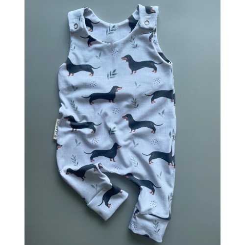 Frankie Sausage dog baby romper