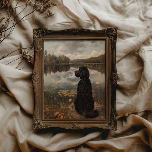 Black Golden Doodle Print Labradoodle Print Black Labradoodle Art Black Poodle Print Gift for Doodle Owner Gift for Dood Mom Gift Dog Mom