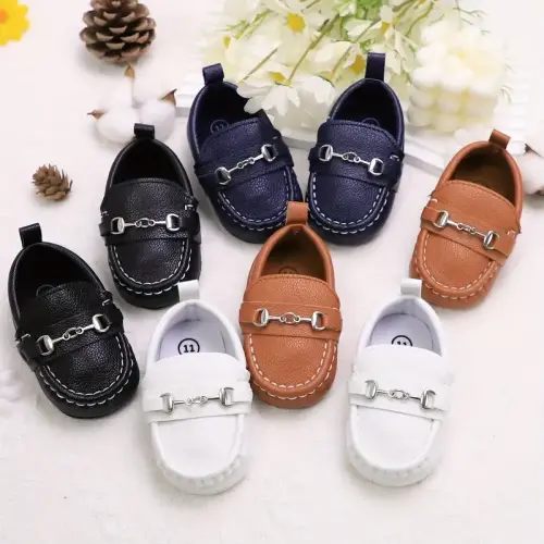 casual solid color slip low top loafer shoes baby boys - Temu