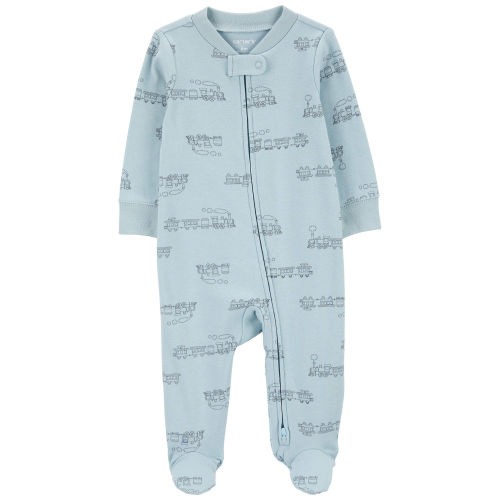 Train 2-Way Zip Sleep & Play Pajamas - Carter's | Carter's