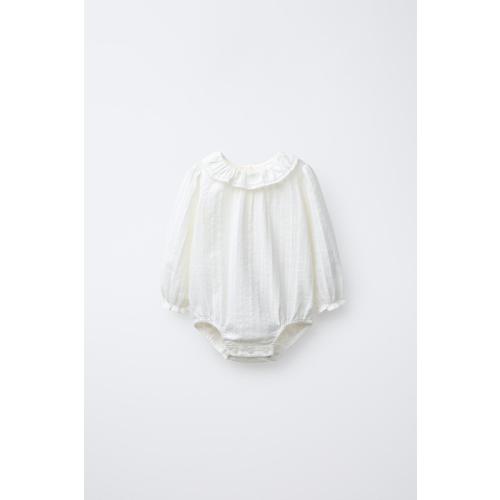 WAFFLE TEXTURED BODYSUIT - Ecru | ZARA Canada