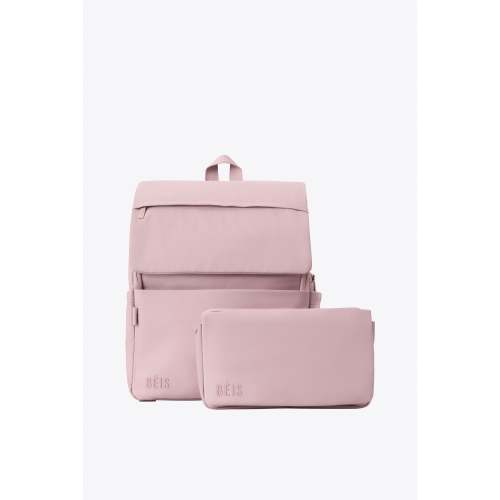 BÉIS 'The Ultimate Diaper Backpack' in Atlas Pink - Best Pink Backpack Diaper Bag