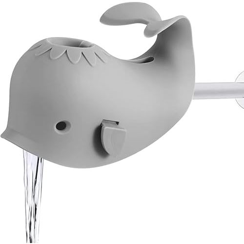 Baby Bathtub Spout/Faucet Cover - Whale (Gray)
