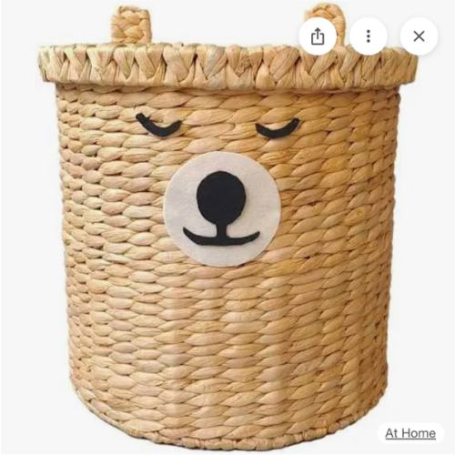 At Home Tiny Dreamers Bear Laundry Hamper