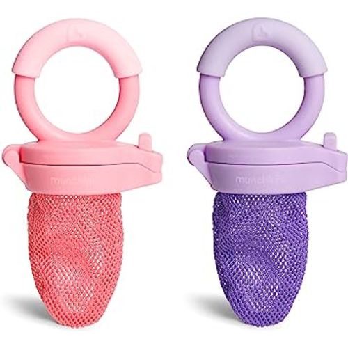 Munchkin Fresh Food Feeder, 2 Pack, Coral/Purple