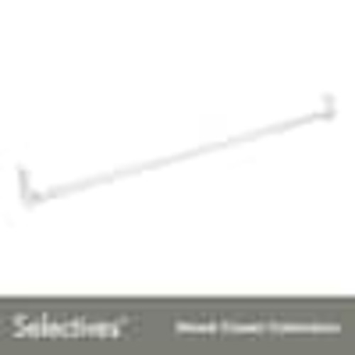 ClosetMaid Selectives 30 in. - 48 in. White Adjustable Teardrop Closet Rod 7042