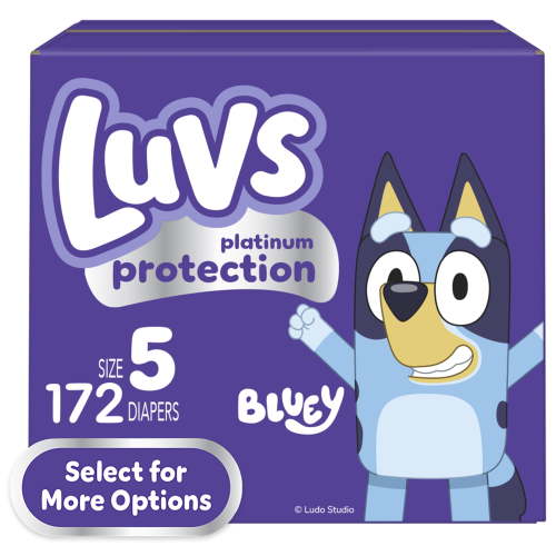 Luvs Disposable Nighttime Diapers Size 5, 172 Count with Paw Patrol Designs