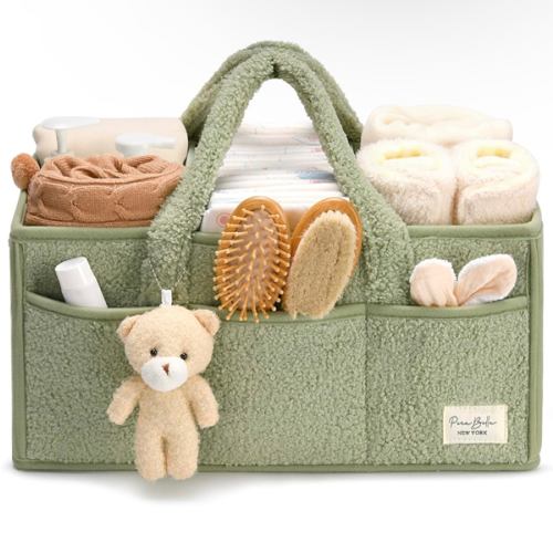 Amazon.com : PeraBella Baby Diaper Caddy Organizer for Changing Table, Baby Storage Basket for Diapers and Baby Wipes, Gift for Baby Shower, Car Caddy Organizer, Nursery Diaper Organizer, Portable Diaper Storage : Baby