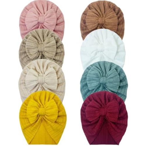 Baby Turban Newborn Baby Girl Hospital Hat Nursery Beanie Headwrap Bohemia Donuts Cap
