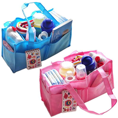 Yesbay Multi-pocket Baby Diaper Nappy Mother Bag Portable Non-woven Fabric Handbag,Diaper Bag-Pink
