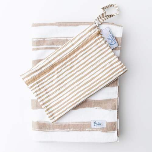 The Kenzie Beach Towel - Brush Stripes – Calla and Friends