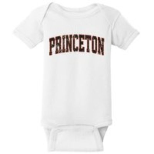 Princeton New Jersey Nj Vintage Athletic Sports Baby Bodysuit | TeeShirtPalace