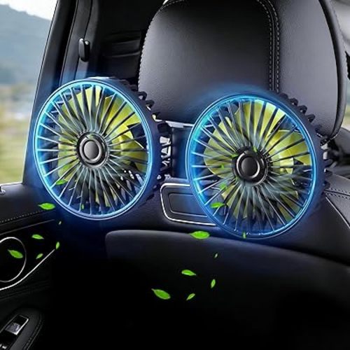 Car Fans for Backseat for Kids,Car Backseat Fan for Car Back Seat(No Battery)