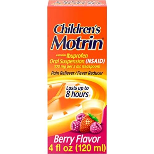 Motrin Children's Oral Suspension, Ibuprofen,Pain Relief, 4 Oz
