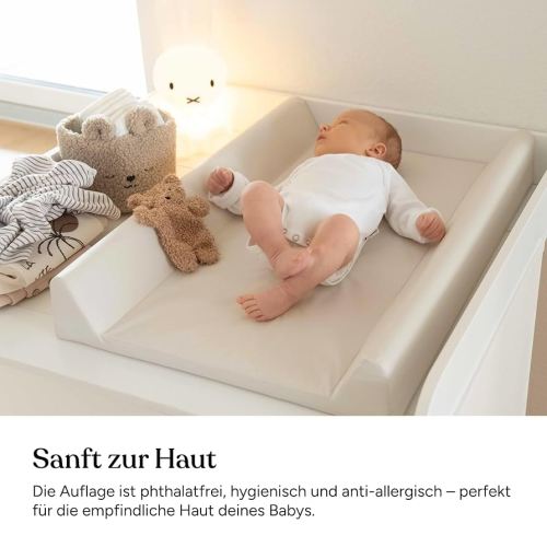 Ehrenkind® Abwaschbare Wickelauflage mit Keil - Hygienisch, Sicher und Vielseitig in Hellblau | Wickelauflage 50x70 | Wickelunterlage | Wickeltischauflage abwaschbar : Amazon.de: Baby