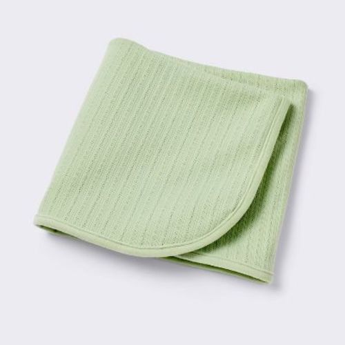 Pointelle Baby Blanket - Green - Cloud Island™