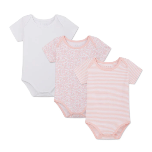 LAKE | Baby | Pima Cotton Pajamas | English Rose Baby Bodysuit Bundle