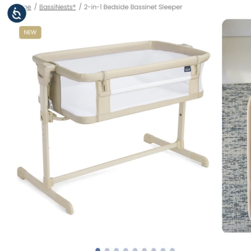 HALO® 2-in-1 Bedside Bassinet Sleeper | Adjustable Height Baby Bassinet