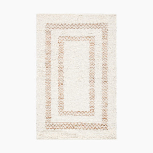 Safavieh Natura Bordered Area Rug - Ivory/Natural, 5' X 8'