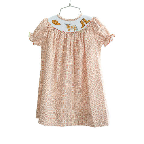 Ruth & Ralph UT Texas Longhorns Girls Smocked Dress – Howdy House Kids