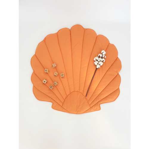 Seashell Baby Play Mat, Flower Shaped Cotton Nursery Rug, Newborn Photoshoot Mat, Baby Shower Gift, Kids Room Decor