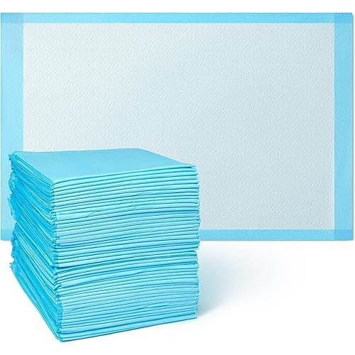 Medline Light Absorbency Underpad, 23" x 36", 50 Count, Disposable Bed, Furniture & Surface Protection, For Kids, Adults, Elderly, Puppy Pad, Changing Pad, Incontinence Pee Pad, Chucks