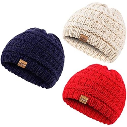 REDESS Baby Kids Winter Warm Hats, Infant Toddler Children Beanie Knit Cap Girls Boys